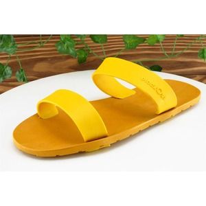 Black Out Size 43 M Yellow‎ Slide Synthetic Men Shoes